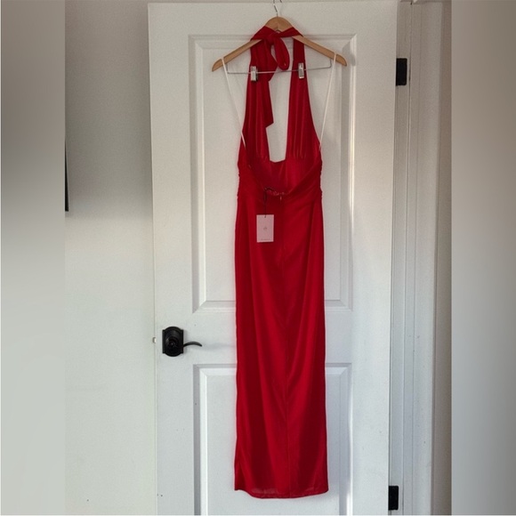 NEW HELLO MOLLY BEST OF THE BEST MESH MAXI DRESS RED - Picture 11 of 13